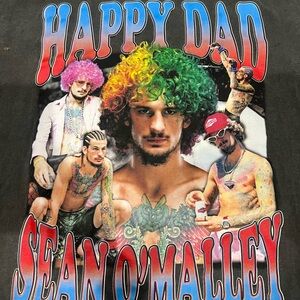 Happy Dad Sean O'Malley Graphic T-Shirt Size XL